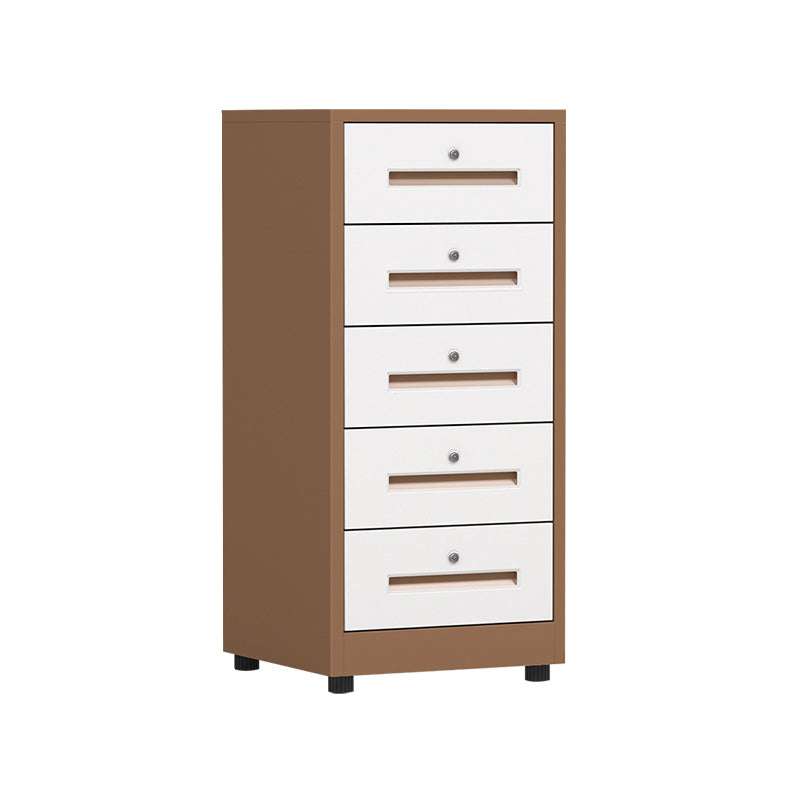 Traditional Cabinet Steel Locking Drawers Vertical File Cabinet with Castors