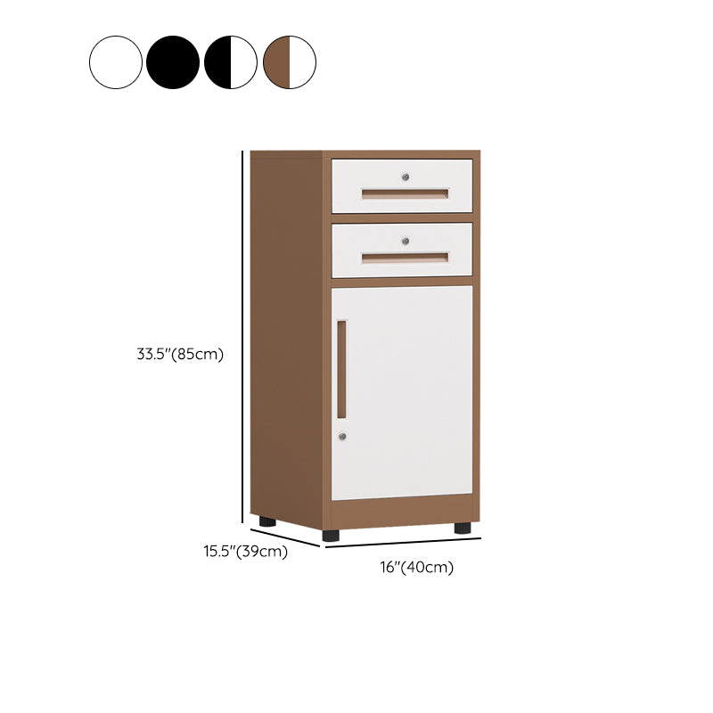 Traditional Cabinet Steel Locking Drawers Vertical File Cabinet with Castors