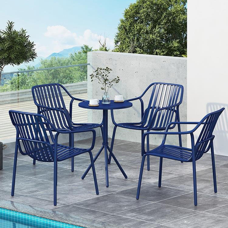 Modern Bistro Table Set 1/5 Pcs Metal Bistro Table and Chairs