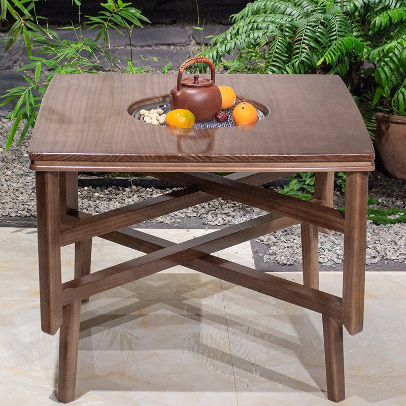 Solid Wood Coffee Table 31.5"L X 31.5"W X 52.5"H Outdoor Table