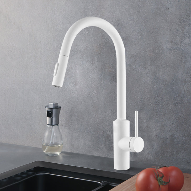 Swivel Spout Kitchen Bar Faucet Touch Sensor with Pull Out Sprayer