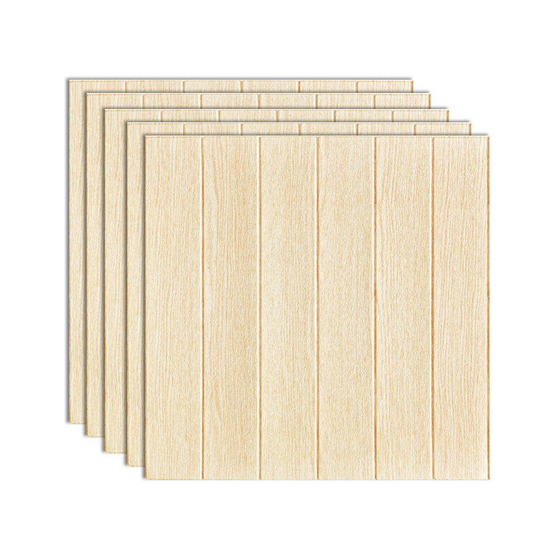 Plastic Wall Paneling Peel and Stick Waterproof Wood Planks Paneling