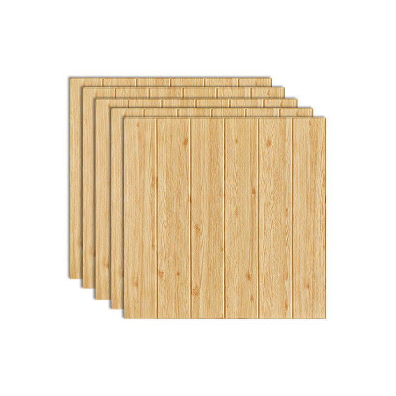 Plastic Wall Paneling Peel and Stick Waterproof Wood Planks Paneling