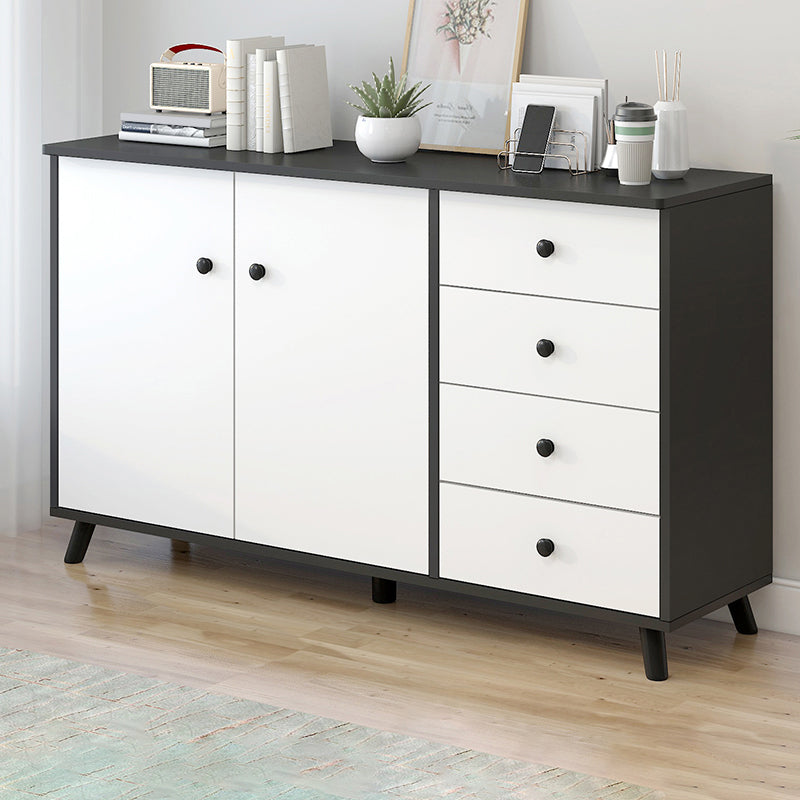 Manufactured Wood Cabinet Modern Accent Cabinet with Door and Drawer