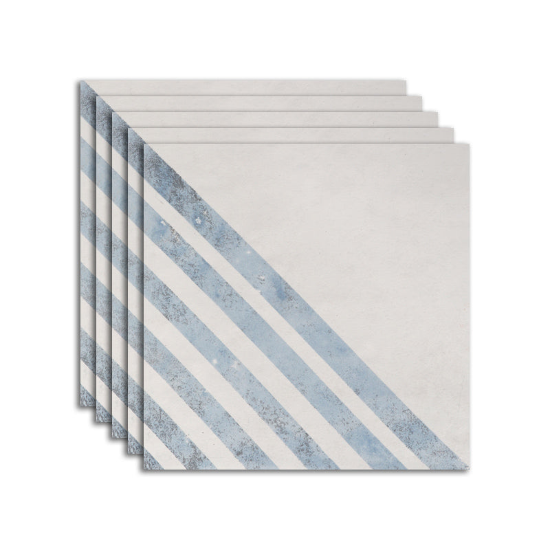 Modern Style Waterproof Floor Tile Stripe Pattern Straight Edge Square Floor Tile