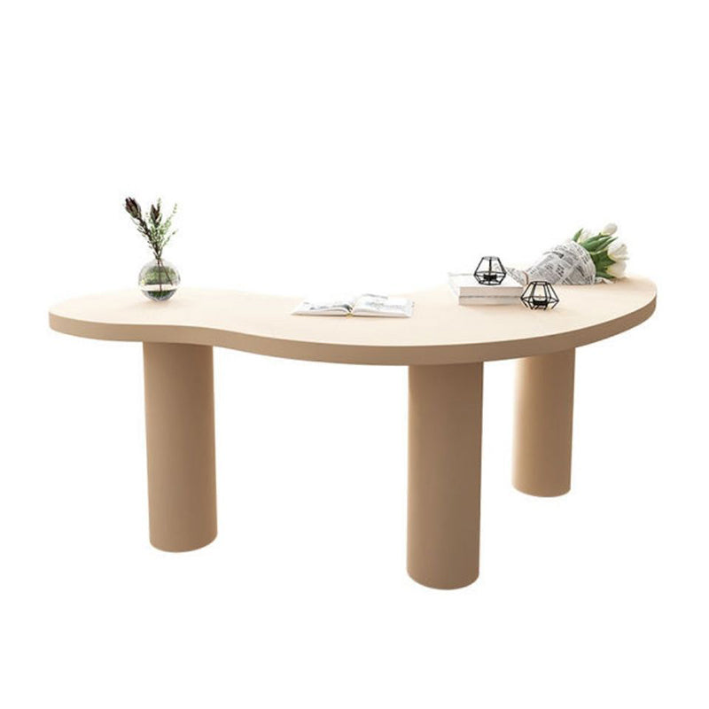 Contemporary Free Form Office Desk Pine Writing Desk for Home