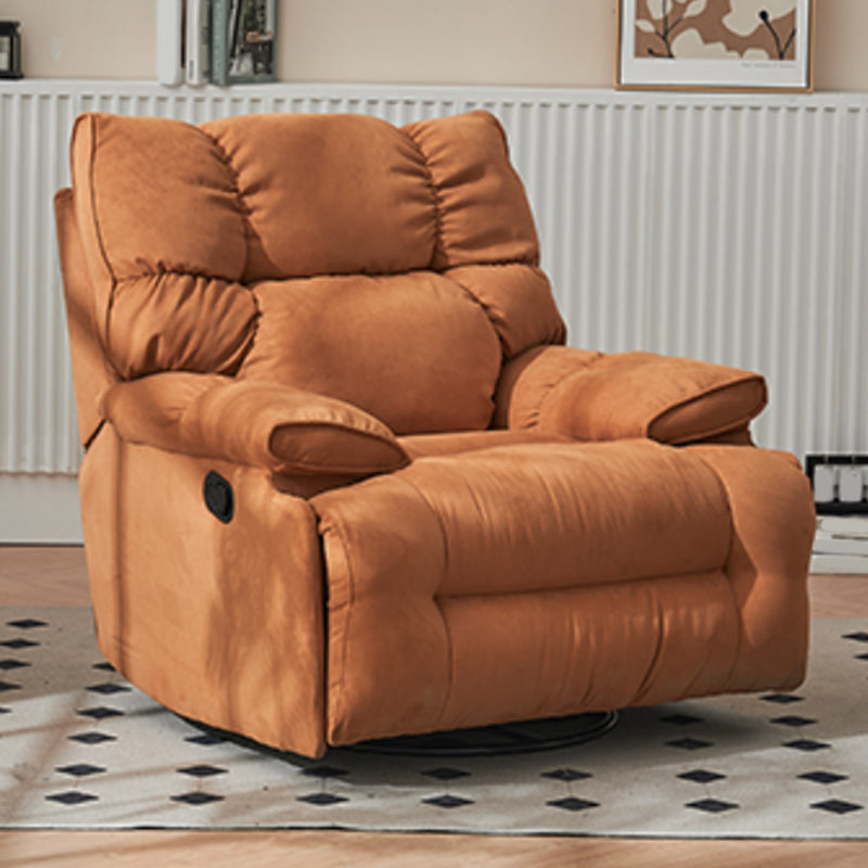 Modern & Contemporary Microsuede Standard Recliner with Tufted Back