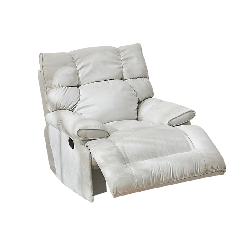 Modern & Contemporary Microsuede Standard Recliner with Tufted Back