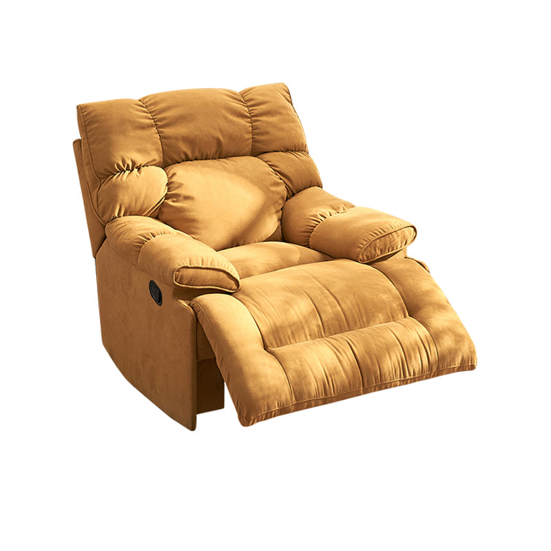 Modern & Contemporary Microsuede Standard Recliner with Tufted Back