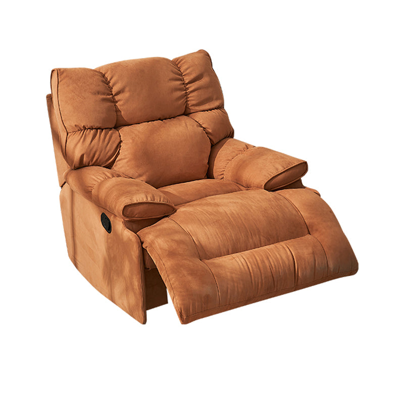 Modern & Contemporary Microsuede Standard Recliner with Tufted Back