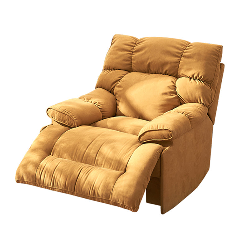 Modern & Contemporary Microsuede Standard Recliner with Tufted Back