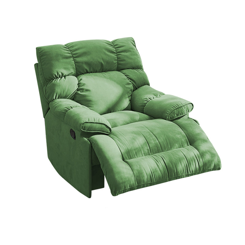 Modern & Contemporary Microsuede Standard Recliner with Tufted Back