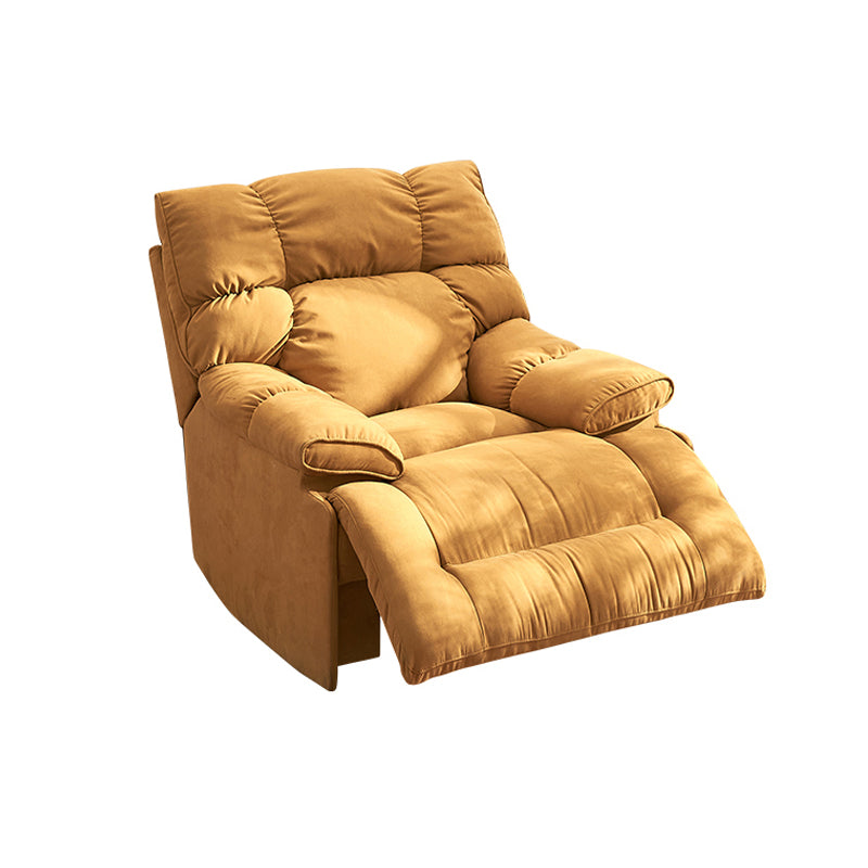 Modern & Contemporary Microsuede Standard Recliner with Tufted Back