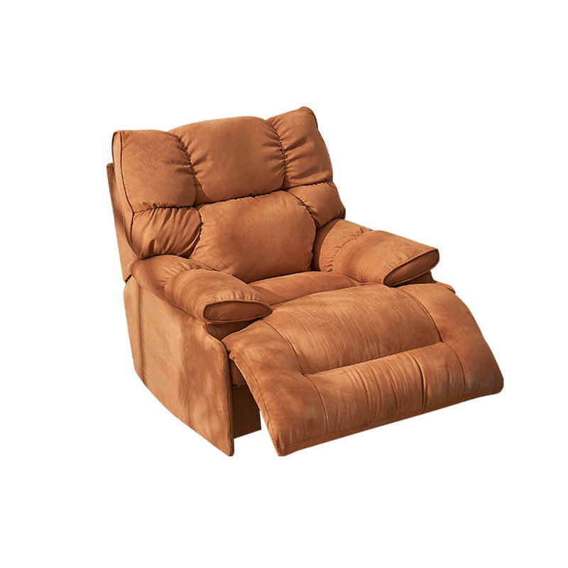 Modern & Contemporary Microsuede Standard Recliner with Tufted Back