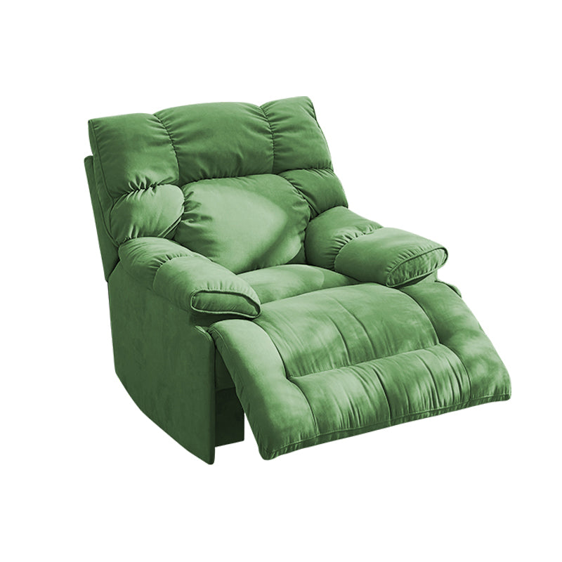 Modern & Contemporary Microsuede Standard Recliner with Tufted Back