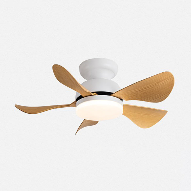 Metal Fan Shape Ceiling Fans Kid Style Single Light Flush Ceiling Fan