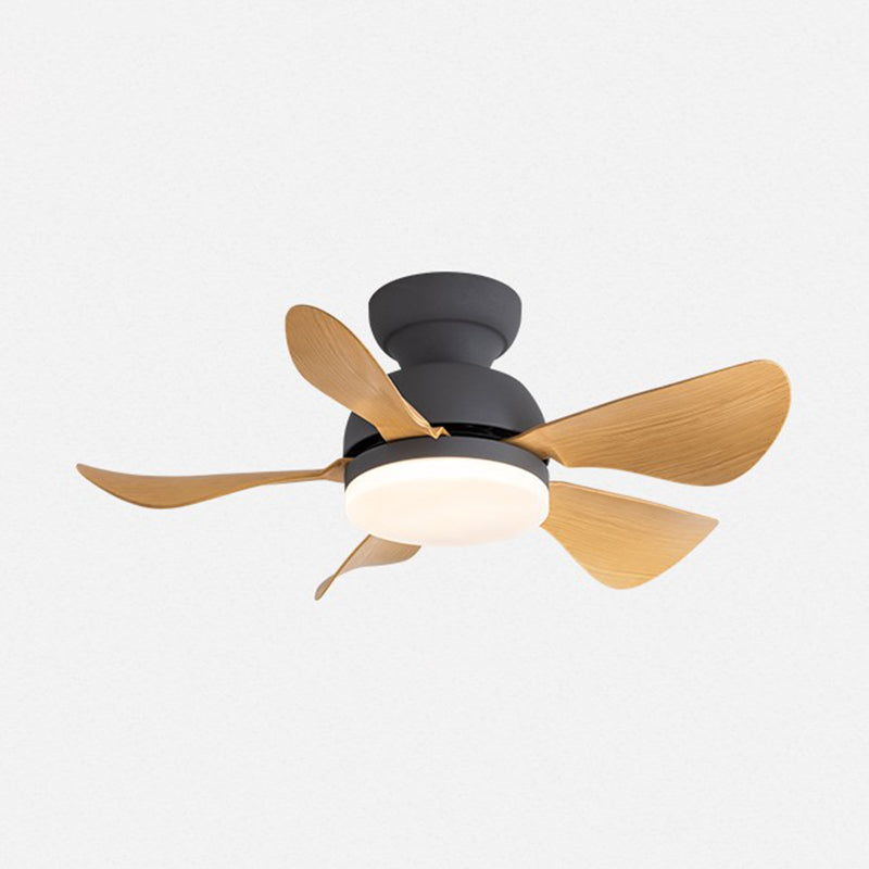 Metal Fan Shape Ceiling Fans Kid Style Single Light Flush Ceiling Fan