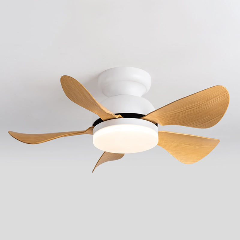 Metal Fan Shape Ceiling Fans Kid Style Single Light Flush Ceiling Fan