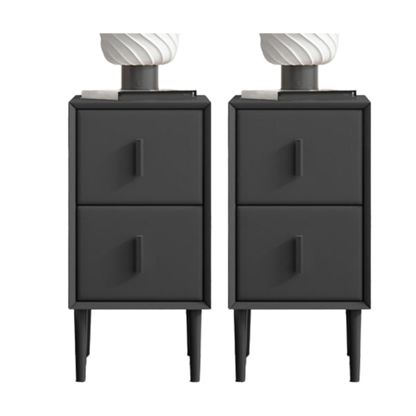 Contemporary Solid Wood Kids Nightstand Flat Top Nightstands with Drawers