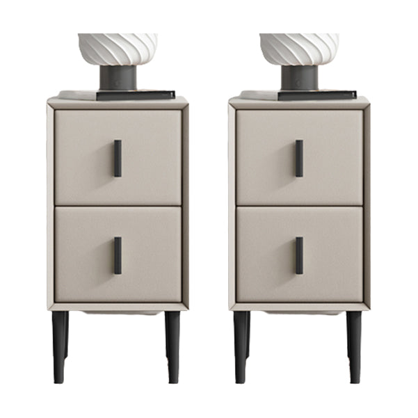 Contemporary Solid Wood Kids Nightstand Flat Top Nightstands with Drawers