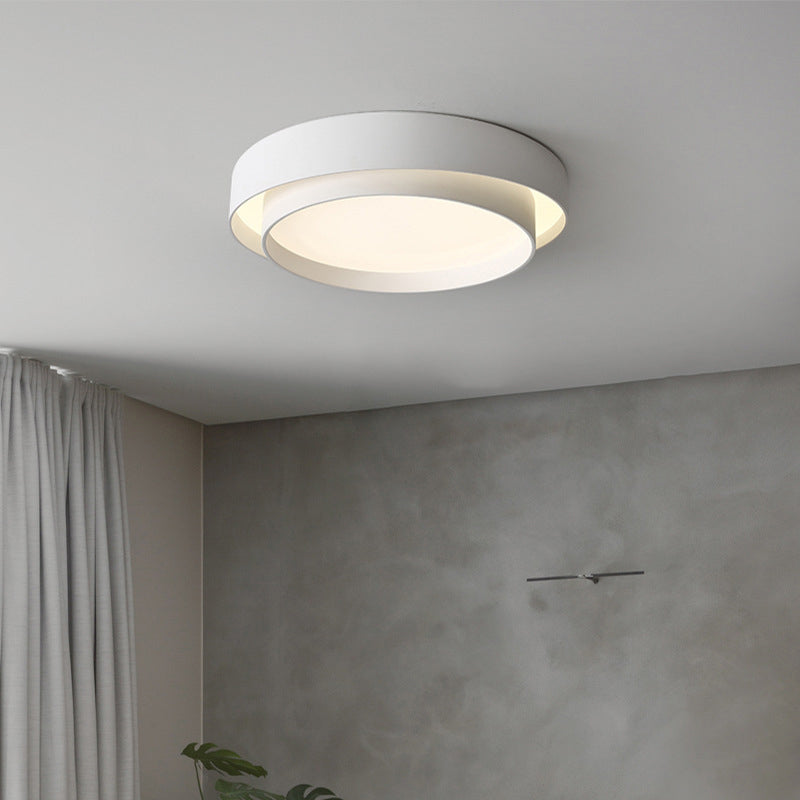 Metal Circular Flush Mount Fixture Modern 1 Light Flush Light Fixture