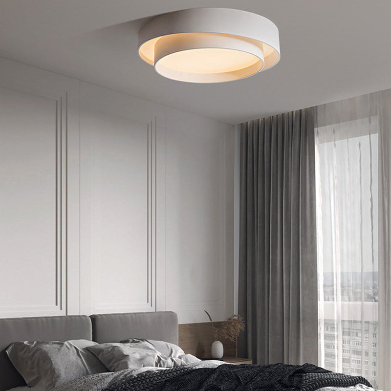 Metal Circular Flush Mount Fixture Modern 1 Light Flush Light Fixture