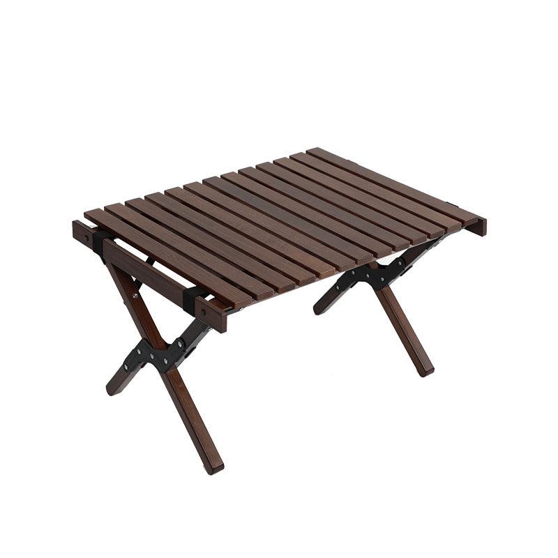 Modern Beech Wood Folding Table Outdoor Removable Camping Table