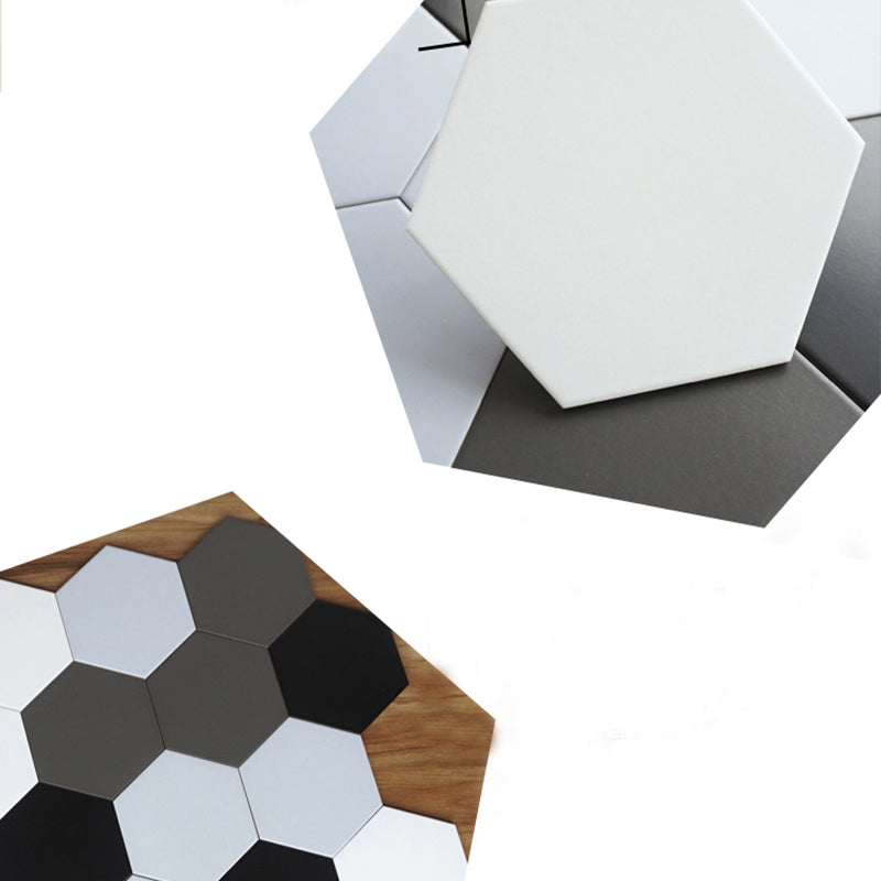 Contemporary Style Waterproof Floor Tile Straight Edge Hexagon Floor Tile