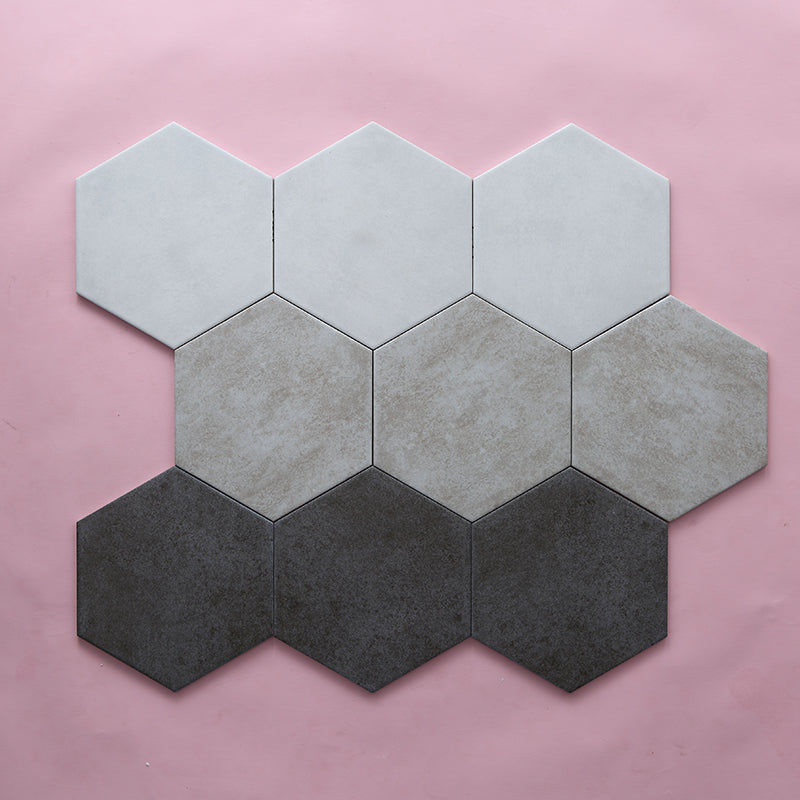 Modern Style Waterproof Floor Tile Straight Edge Hexagon Floor Tile