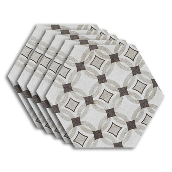 Modern Style Waterproof Floor Tile Straight Edge Hexagon Floor Tile