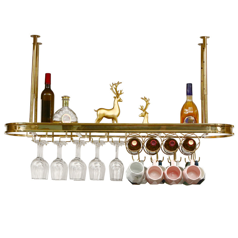 Luxury Hanging Wine Bottle Holder Kitchen Metal Wine Rack Bottle