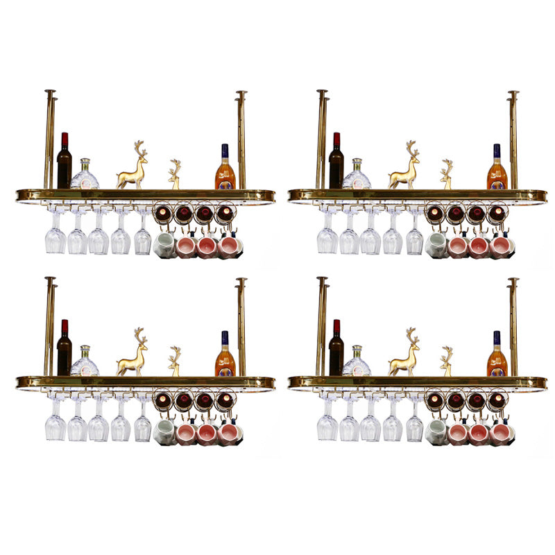 Luxury Hanging Wine Bottle Holder Kitchen Metal Wine Rack Bottle