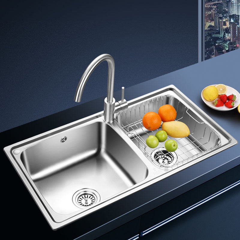 Double Bowl Kitchen Sink Stainless Steel Kitchen with Faucet Included