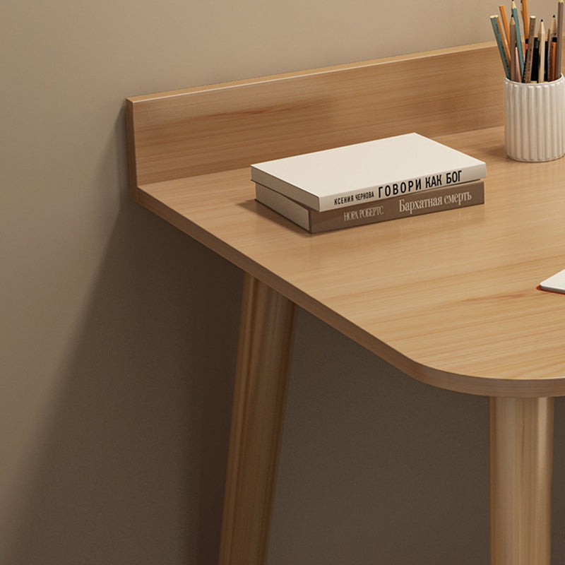 Contemporary Office Desk Parsons Writing Desk with Wooden Legs