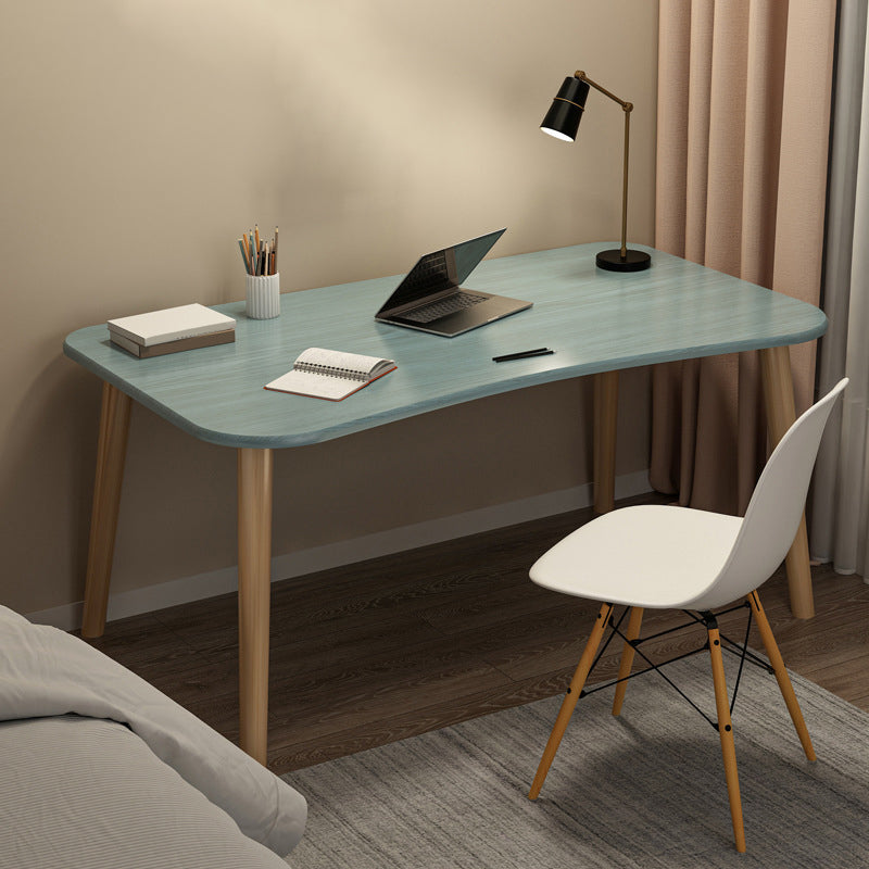 Contemporary Office Desk Parsons Writing Desk with Wooden Legs