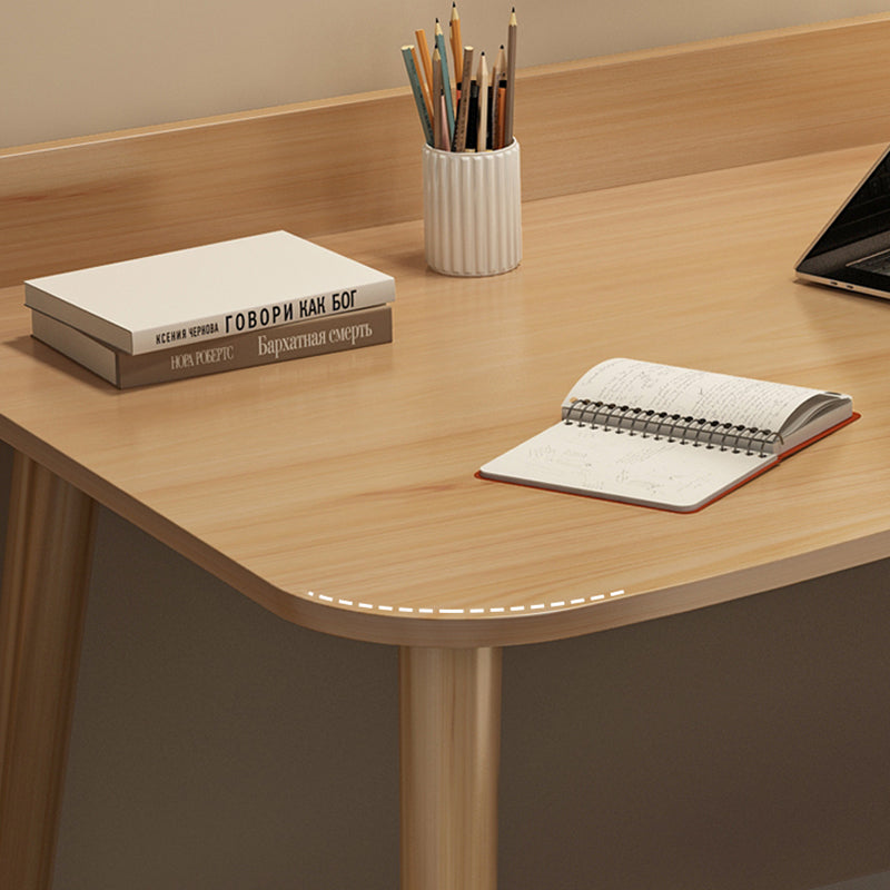 Contemporary Office Desk Parsons Writing Desk with Wooden Legs