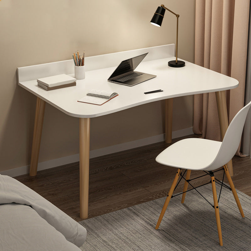 Contemporary Office Desk Parsons Writing Desk with Wooden Legs