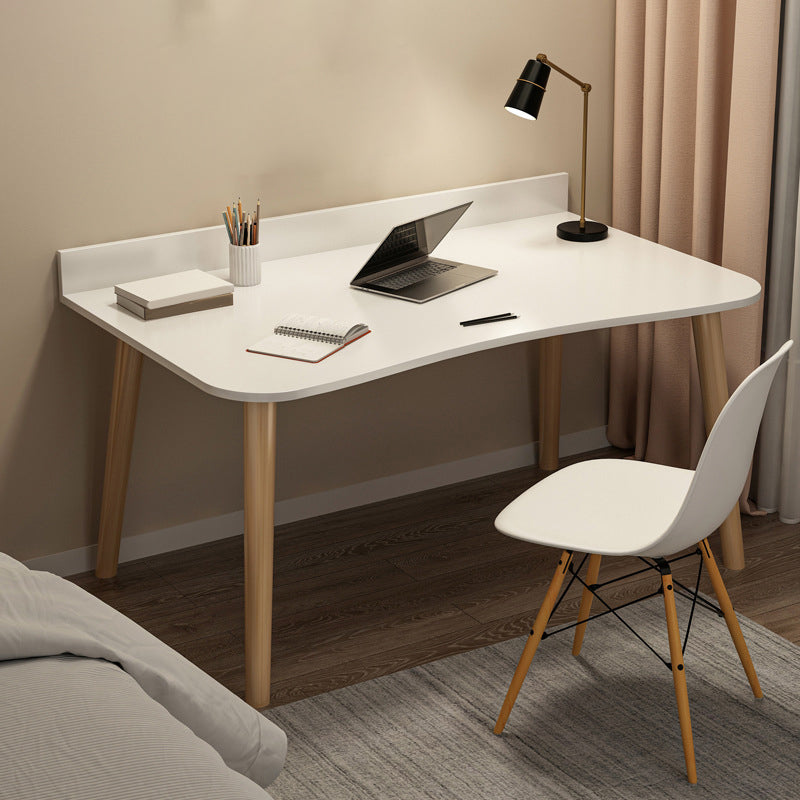 Contemporary Office Desk Parsons Writing Desk with Wooden Legs