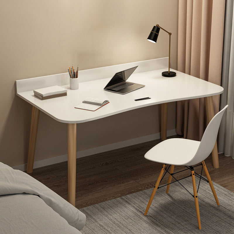 Contemporary Office Desk Parsons Writing Desk with Wooden Legs