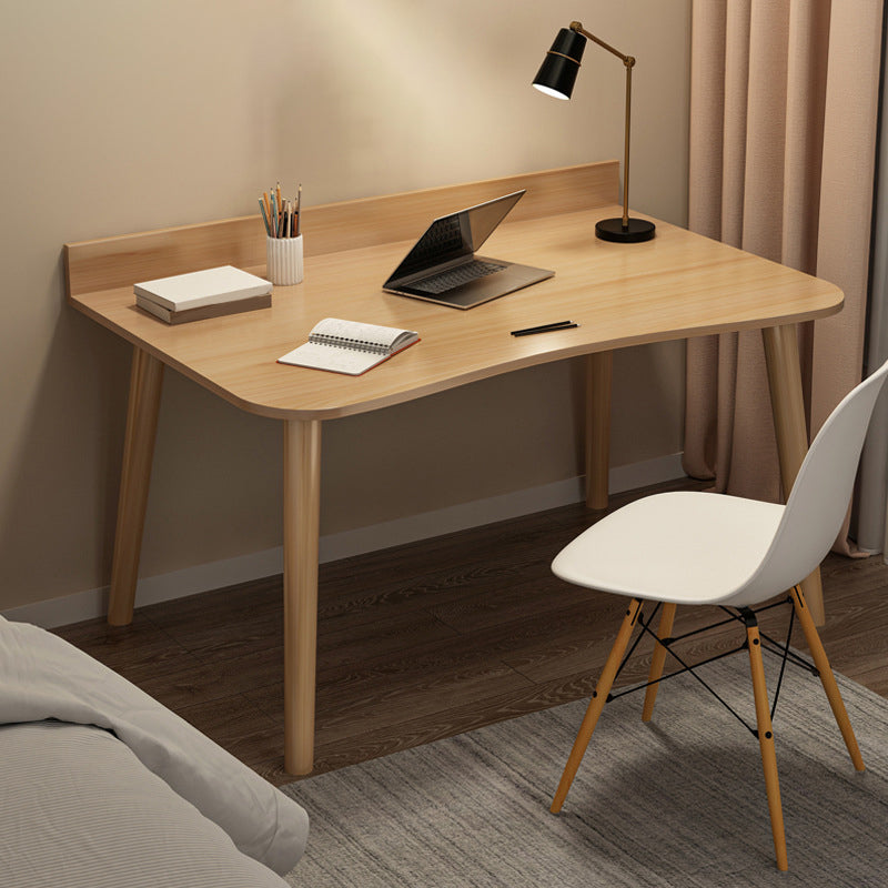 Contemporary Office Desk Parsons Writing Desk with Wooden Legs