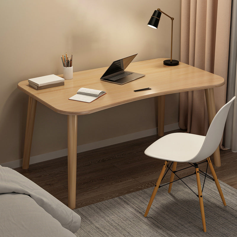 Contemporary Office Desk Parsons Writing Desk with Wooden Legs