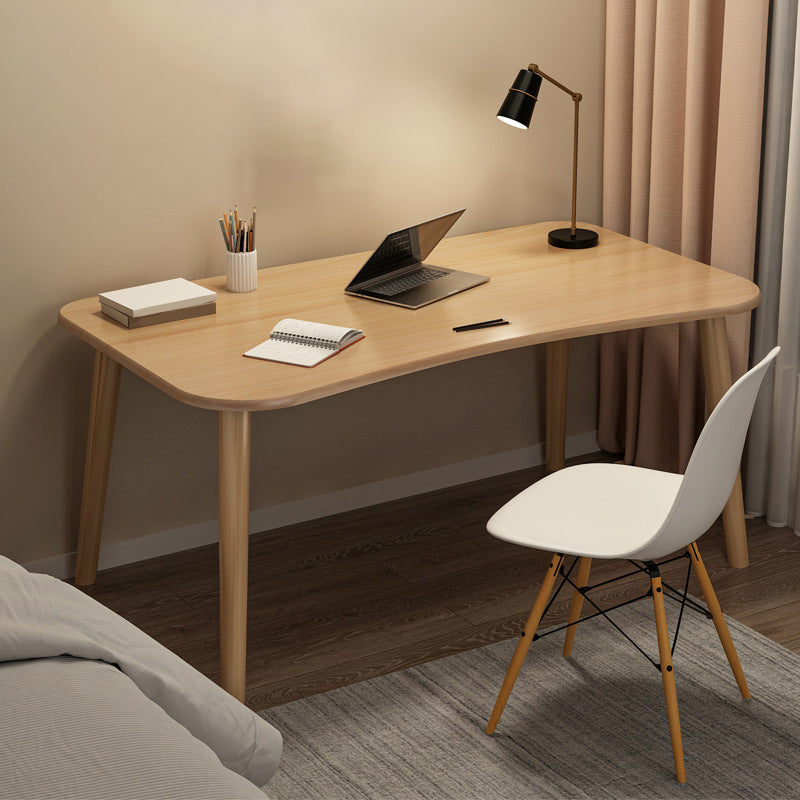 Contemporary Office Desk Parsons Writing Desk with Wooden Legs