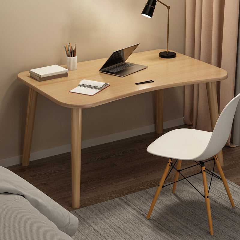 Contemporary Office Desk Parsons Writing Desk with Wooden Legs