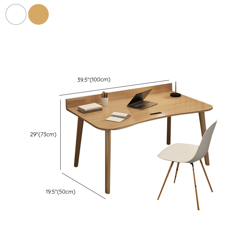 Contemporary Office Desk Parsons Writing Desk with Wooden Legs