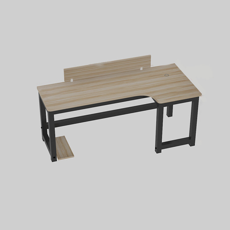 Industrial Office Desk Manufactured Wood L-Shape 29.25 Inch H Writing Desk