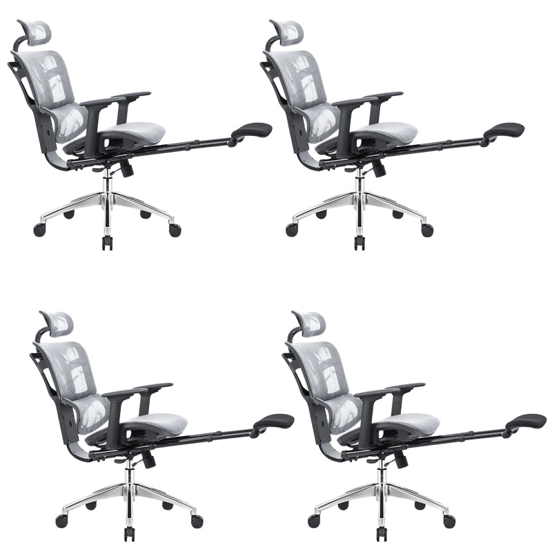 Adjustable Seat Height Arm Chair Contemporary Office Chair with Wheels