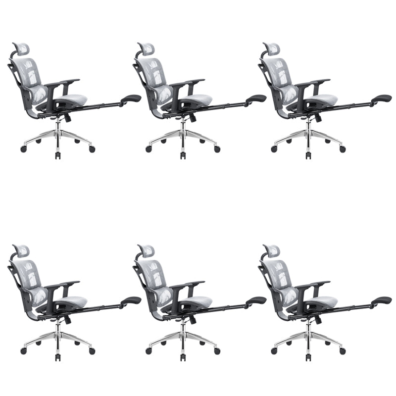 Adjustable Seat Height Arm Chair Contemporary Office Chair with Wheels