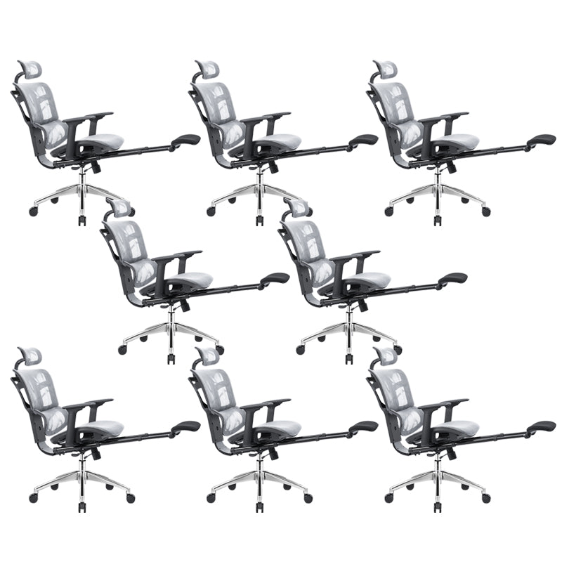 Adjustable Seat Height Arm Chair Contemporary Office Chair with Wheels