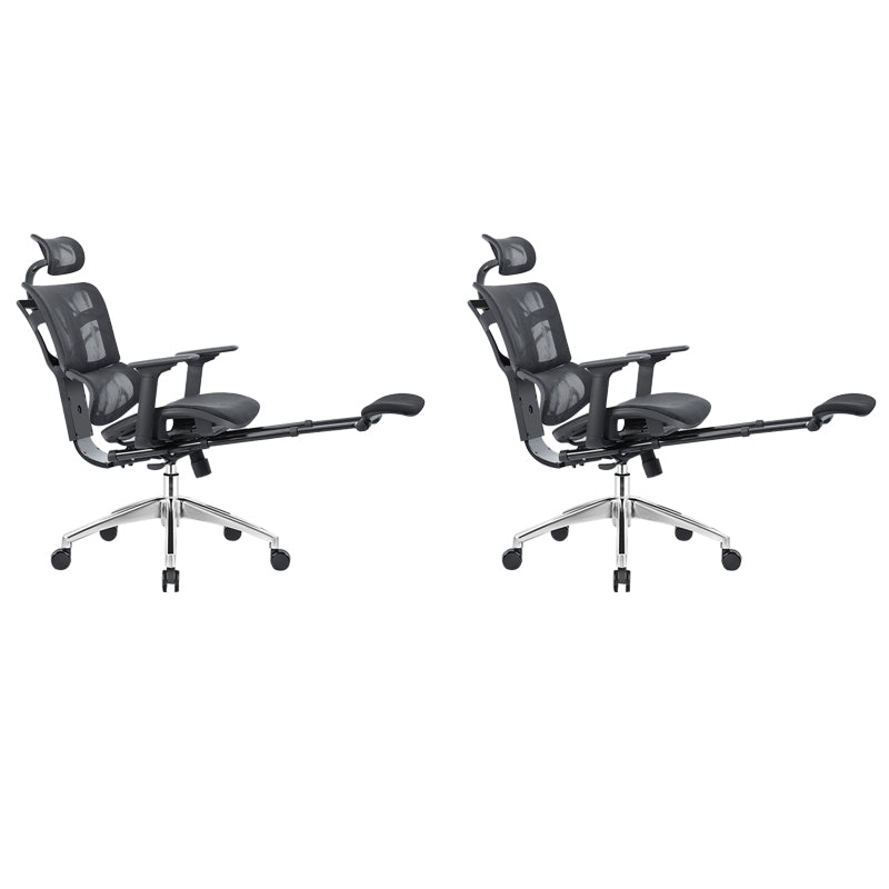 Adjustable Seat Height Arm Chair Contemporary Office Chair with Wheels