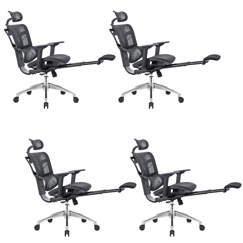 Adjustable Seat Height Arm Chair Contemporary Office Chair with Wheels